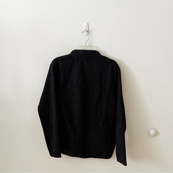 Only & sons fleece 1/4 zipper sweater in black - Picture 6 of 7
